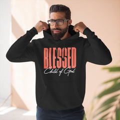 Pulôver masculino com capuz premium abençoado Filho de Deus