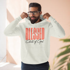 Pulôver masculino com capuz premium abençoado Filho de Deus