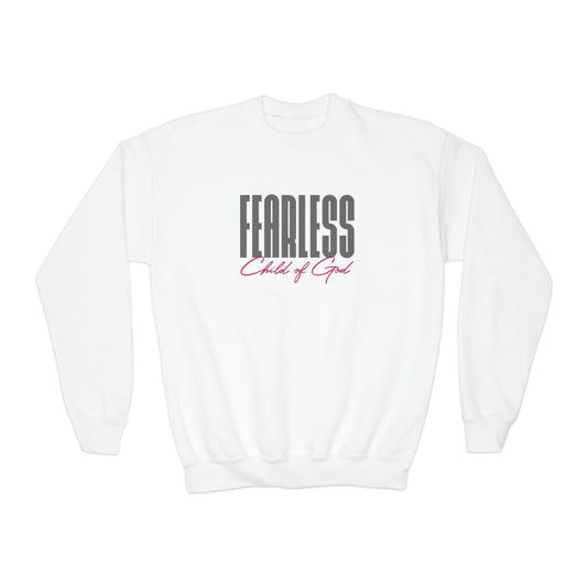 Fearless Child of God Jugend-Sweatshirt mit Rundhalsausschnitt