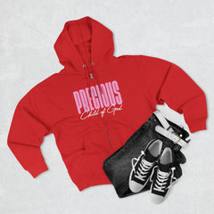 Precioso Filho de Deus Unissex Premium Full Zip Hoodie