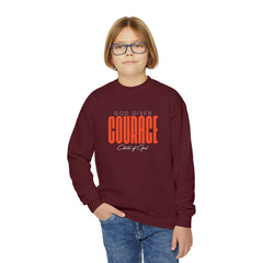 God Given Courage Youth Crewneck Sweatshirt