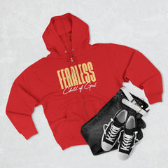 Fearless Child of God Men's Premium Full Zip Hoodie