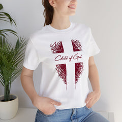 Camiseta de manga curta unissex Shield and Cross