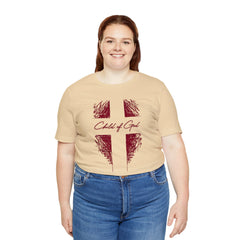 Camiseta de manga curta unissex Shield and Cross