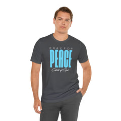 Pray for Peace Men's Jersey Short Sleeve Tee