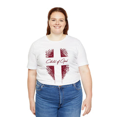 Camiseta de manga curta unissex Shield and Cross