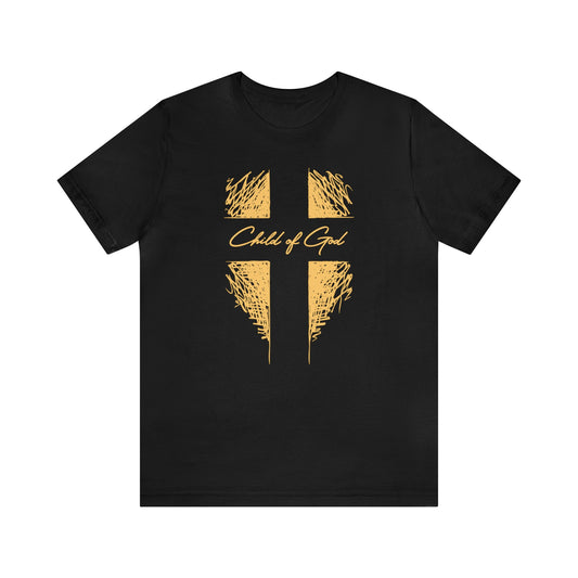 Camiseta de manga curta unissex Shield and Cross