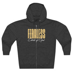 Fearless Child of God Men's Premium Full Zip Hoodie