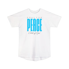 Pray for Peace Men's Long Body Urban Tee