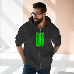 Blessed Life Men's Premium Full Zip Hoodie