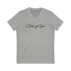 Herren-T-Shirt aus Jersey mit kurzen Ärmeln und V-Ausschnitt im klassischen Design