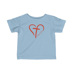 Heart and Cross Infant Fine Jersey Tee