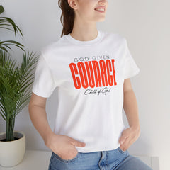 Camiseta unissex de manga curta God Given Courage