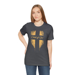 Camiseta de manga curta unissex Shield and Cross