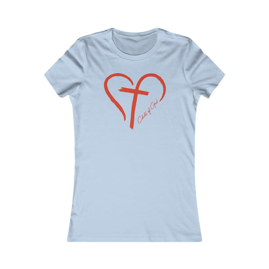 Herz- und Kreuz-Lieblings-T-Shirt für Frauen