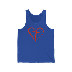 Heart and Cross Women's Jersey Tank