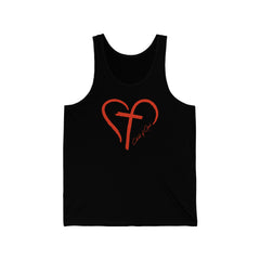 Heart and Cross Women's Jersey Tank