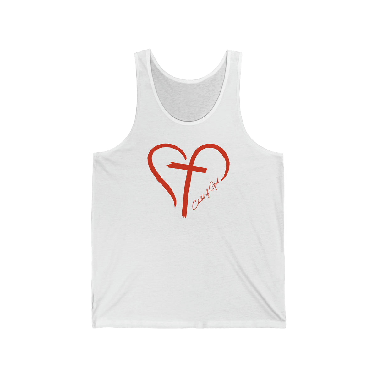 Heart and Cross Men's Jersey Tank