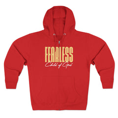 Fearless Child of God Men's Premium Full Zip Hoodie