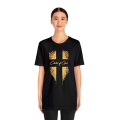 Camiseta de manga curta unissex Shield and Cross