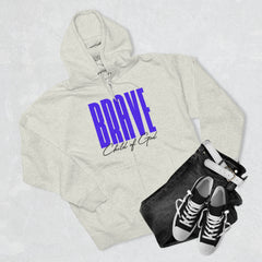 Brave Child of God Premium-Hoodie mit durchgehendem Reißverschluss für Herren