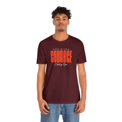 God Given Courage Men's Jersey Short Sleeve Tee