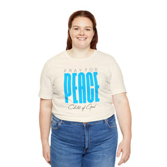 Pray for Peace Unisex Jersey Short Sleeve Tee