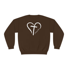 Heart and Cross Unisex NuBlend® Crewneck Sweatshirt