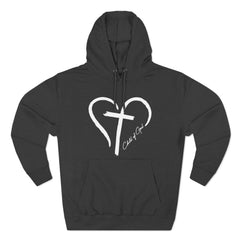 Heart and Cross Men's Premium Pullover Hoodie