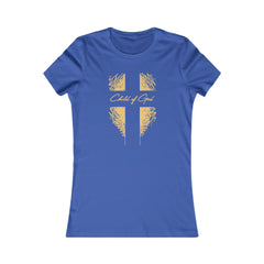 Camiseta favorita das mulheres Shield and Cross