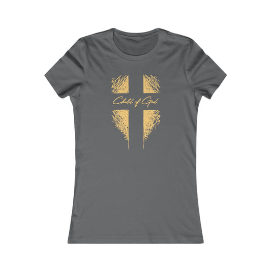 Camiseta favorita das mulheres Shield and Cross