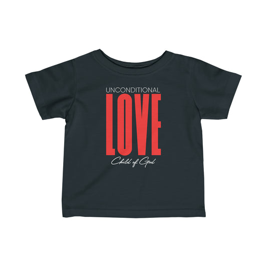 Unconditional Love Feinjersey-T-Shirt für Kleinkinder