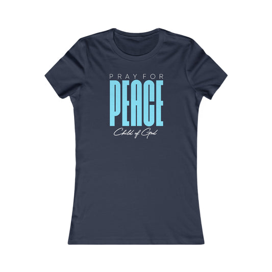 Camiseta favorita das mulheres Ore pela Paz