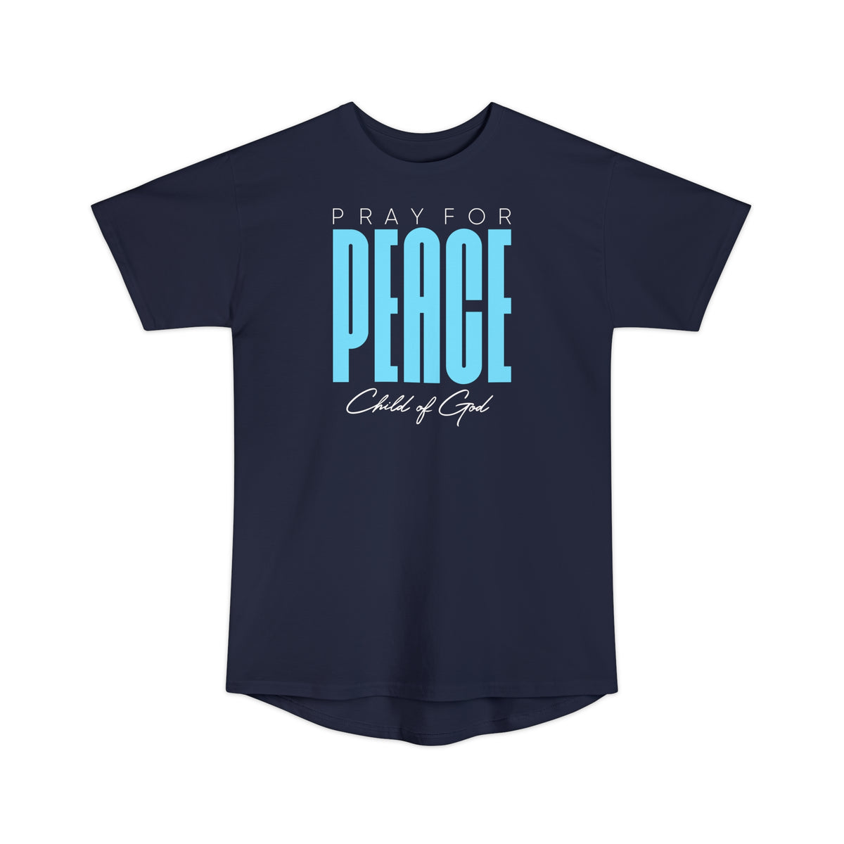 Pray for Peace Unisex Long Body Urban Tee