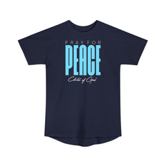 Pray for Peace Men's Long Body Urban Tee