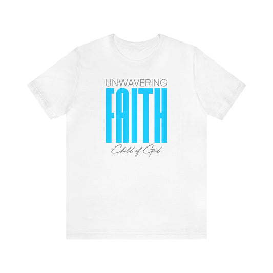 Camiseta masculina de manga curta em jersey Unwavering Faith