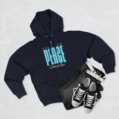 Pray for Peace Men's Premium Full Zip Hoodie