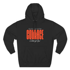 God Given Courage Men's Premium Pullover Hoodie