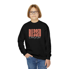 Blessed Child of God Youth Crewneck Sweatshirt