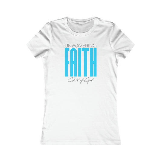 Camiseta favorita das mulheres da fé inabalável