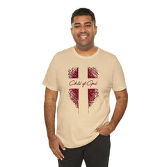 Shield and Cross Herren-Jersey-Kurzarm-T-Shirt