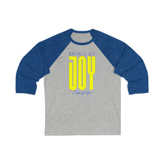 Spirit of Joy Men's 3/4 Sleeve Baseball Tee