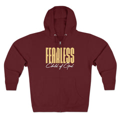 Fearless Child of God Unisex Premium Full Zip Hoodie