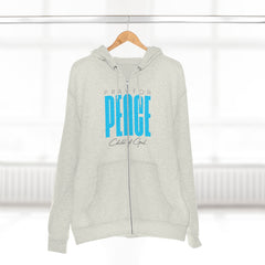 Pray for Peace Men's Premium Full Zip Hoodie