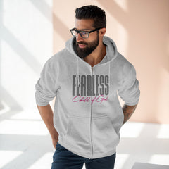 Fearless Child of God Men's Premium Full Zip Hoodie