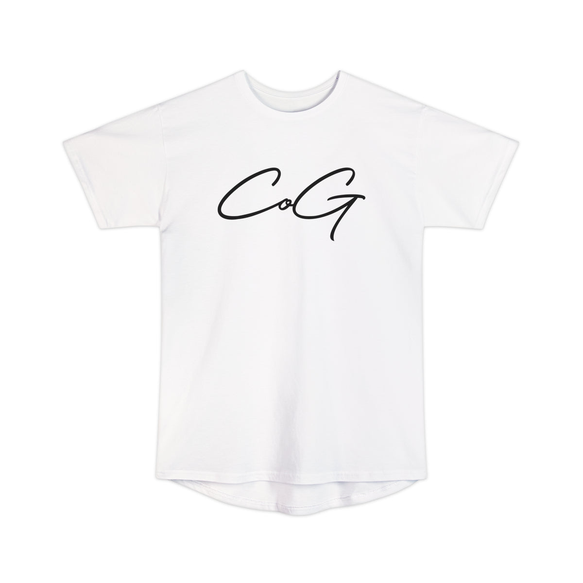 Camiseta urbana masculina de corpo longo CoG Child of God