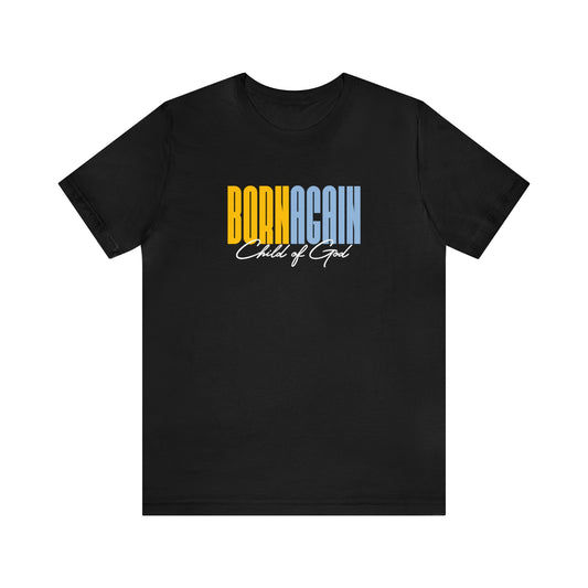 Camiseta masculina de manga curta Born Again Child of God