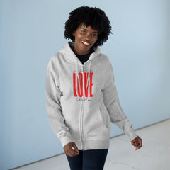 Unconditional Love Unisex Premium Full Zip Hoodie