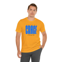 Saved By Grace Men's Jersey Short Sleeve Tee