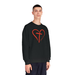 Heart and Cross Men's NuBlend® Crewneck Sweatshirt